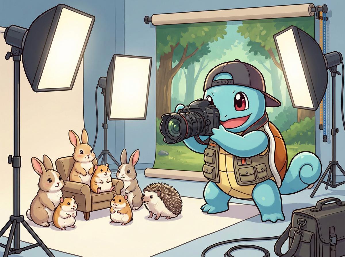 人兽摄影师工作视频